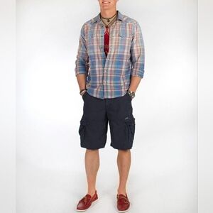 GBX Red Leather Men's Loafers Boat Shoes 11